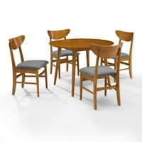 Crosley Lanson okrugli blagovaonici - stol, drvene stolice