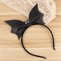 Simulation Bat Hair Hoops Sequin Performance Headbands Creative Hair Band For Women Girls Black