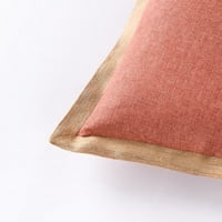 Set Navlaka za jastuke za bacanje rđe seoska kuća podrezana Navlaka za jastuk, 20 x20