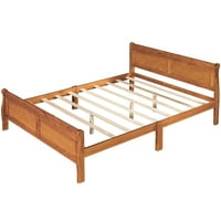 Hommoo 35 Deluxe drveni okvir kreveta sa uzglavljem, Queen