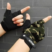 baocc accessories gloves antiskid cycling half bike men fitness sport finger gloves gloves mitzens camouflage