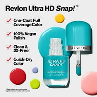 Revlon Ultra HD boje noktiju, prirodni bogat sjajni lak za nokte, veganska formula, nije potrebna