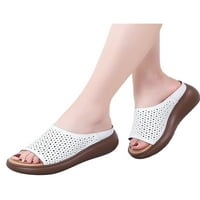 Rotosw Dame slajde klizne na sandale Peep toe klinove sandala Comfort Ljetne casual cipele unutarnje vanjske