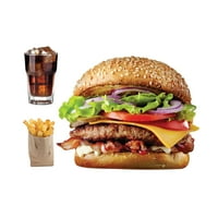 Fathead Cheeseburger - Džinovska Zidna Naljepnica Za Hranu