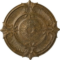 1 2 od 1 2 P Attica Acanthus lisni stropni medaljon, ručno obojena Trljana Bronza