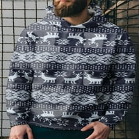 Muške žene Fleece Linerce dukseve Novost grafički pulover dukseri s kapuljačom