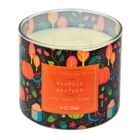 Vrijeme za odmor 3-Wick Candle, Oz, Pumpkin Weather