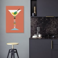 Moderan koktel Manhattan by Sophie Ledesma Canvas Art Print