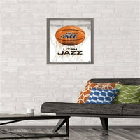 Utah Jazz - Drip košarka 16.5 24.25 Uokvireni plakat