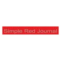 Unaprijed jednostavan crveni časopis: meka poklopac obložena stranica Pisanje dnevnika bilježnice Jednostavni obojeni časopisi Volumen Mekeback CreativeJournels