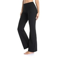 bvgfsahne žene joga hlače visoki struk bageri široke ravno nogu sportski pantalone pantalone sa džepom za jogu pilates fitness