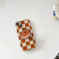 Toyella TPU šahovnica narandžasti stalak za telefon narandžasta IPhone jednostruka konzola