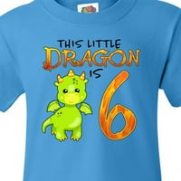 Inktastic Dragon 6. rođendan-okretanje si majice za mlade