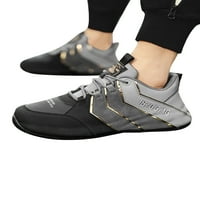Eloshman muške Ležerne cipele Comfort patike neklizajuće ravne sportske lagane pertle atletske cipele