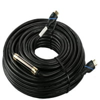 100ft HDMI kabl velike brzine muški na muški sa Ethernet Black ugrađenim pojačivačem signala, podržava