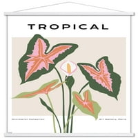 Botaničko-Tropski zidni Poster sa magnetnim okvirom, 22.375 34