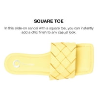 Journee Kolekcija Ženske Cassay Tru Comfort Foam Slide Sandale Sa Niskom Blokom