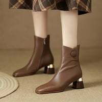 SNGXGN žene zapadne kaubojske kravlje čizme modne šiljasto-nožne cipele s niskom potpeticama ženske kaubojske