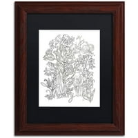 Zaštitni znak likovne umjetnosti Memorija platna umjetnost Lisa Powell Braun, crna mat, drveni okvir