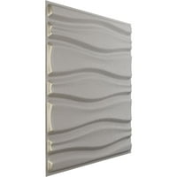 Ekena Millwork 5 8 W 5 8 H Arlington EnduraWall dekorativna 3d zidna ploča, teksturirana metalik srebrna