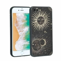 Futrola za telefon od sunca i Mjeseca za iPhone Plus za žene i muškarce pokloni, meka silikonska futrola
