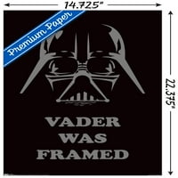 Star Wars: Saga - Vader je uokviren zidni poster, 14.725 22.375