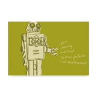 Zaštitni znak likovne umjetnosti' Lunastrella Robot ' platno Art John W. Golden