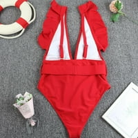Ženski cvjetni štampani kupaći kostim pleteni trougao bikini Tie Side High Cut Cheeky bikini Set 5BC