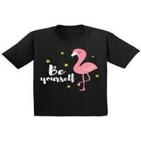 Awkward Styles Be Yourself Infant Shirt slatka ljetna majica za djecu Pink Flamingo majica za dječake