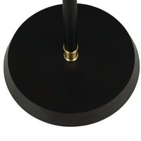 Cresswell rasvjeta 58 moderna crna zlatna metalna podna lampa, uključena LED sijalica