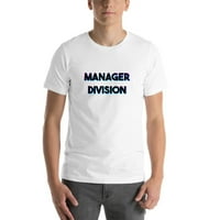 3xl Tri Color Manager Division Short rukava pamučna majica od strane nedefiniranih poklona