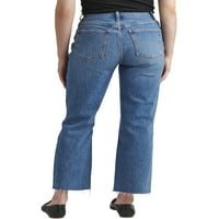 Silver Jeans Co. Ženske veoma poželjne farmerke sa ravnim nogama sa visokim usponom, veličine struka 24-36