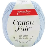 Premier Yarns Cotton Fair Čvrsta Pređa-Baby Blue, Više Od 3