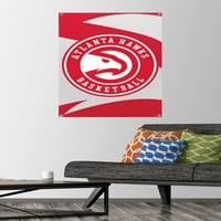 Atlanta Hawks-Logo zidni Poster sa klinovima, 22.375 34