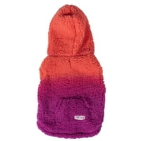 Justice Pet Poliester Ombre Sherpa Hoodie, Pink Tonal, S