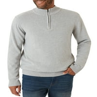 Chapps Muška pamučna teksturirana četvrtina Zip FIGNECK džemper-veličine xs do 4xb