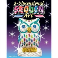 3D Sequin Art - Owl Pjenušava umjetnost i obrtni komplet