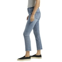 Silver Jeans Co. Najtraženije ženske traperice za gležnjeve sa ravnim nogama u sredini, veličine struka