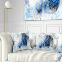 Designart boja dim tamno plava-apstraktni jastuk za bacanje - 18x18