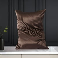 Jedinstvena ponuda mama svilena jastučnica sa patentnim zatvaračem Brown 20 36