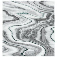 Craft Angjelko apstraktna tepih za trkač, siva zelena, 2'3 14 '