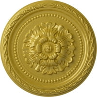 Ekena Millwork 1 2 od 1 p Palmetto plafonski medaljon, ručno oslikano bogato zlato