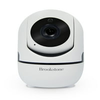 Brookstone Indoor Wifi sigurnosni nadzor dadilja za kućne ljubimce sa kontrolama Pan i nagiba, noćni vid,