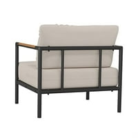 Flash Namještaj Lea series Steel Patio Lounge stolica - Bež