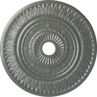 Ekena Millwork 3 4 od 5 8 ID 1 8 p list plafon medaljon, Ručno obojene srebro