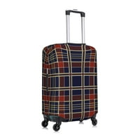 Zaštitnik poklopca za Putni prtljag, karirani Tartan Škotske navlake za kofere za prtljag, X-velike veličine