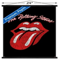 Rolling Stones - Classic Logo zidni poster sa drvenim magnetskim okvirom, 22.375 34