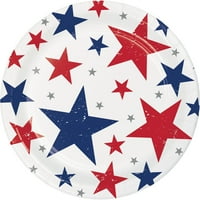 Način proslave 4. jula Patriotske zvijezde desertne ploče ct