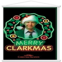 Nacionalni božićni odmor - Clark zidni poster sa drvenim magnetskim okvirom, 22.375 34