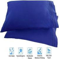 Elegantna Udobna Jastučnica Za Brojanje Niti Standardna, Kraljevsko Plava